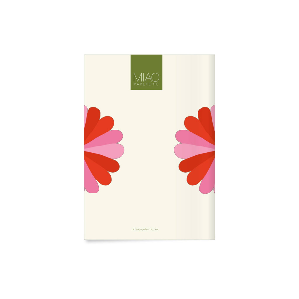 Cahier A5 Cœur de fleurs — MIAO Papeterie