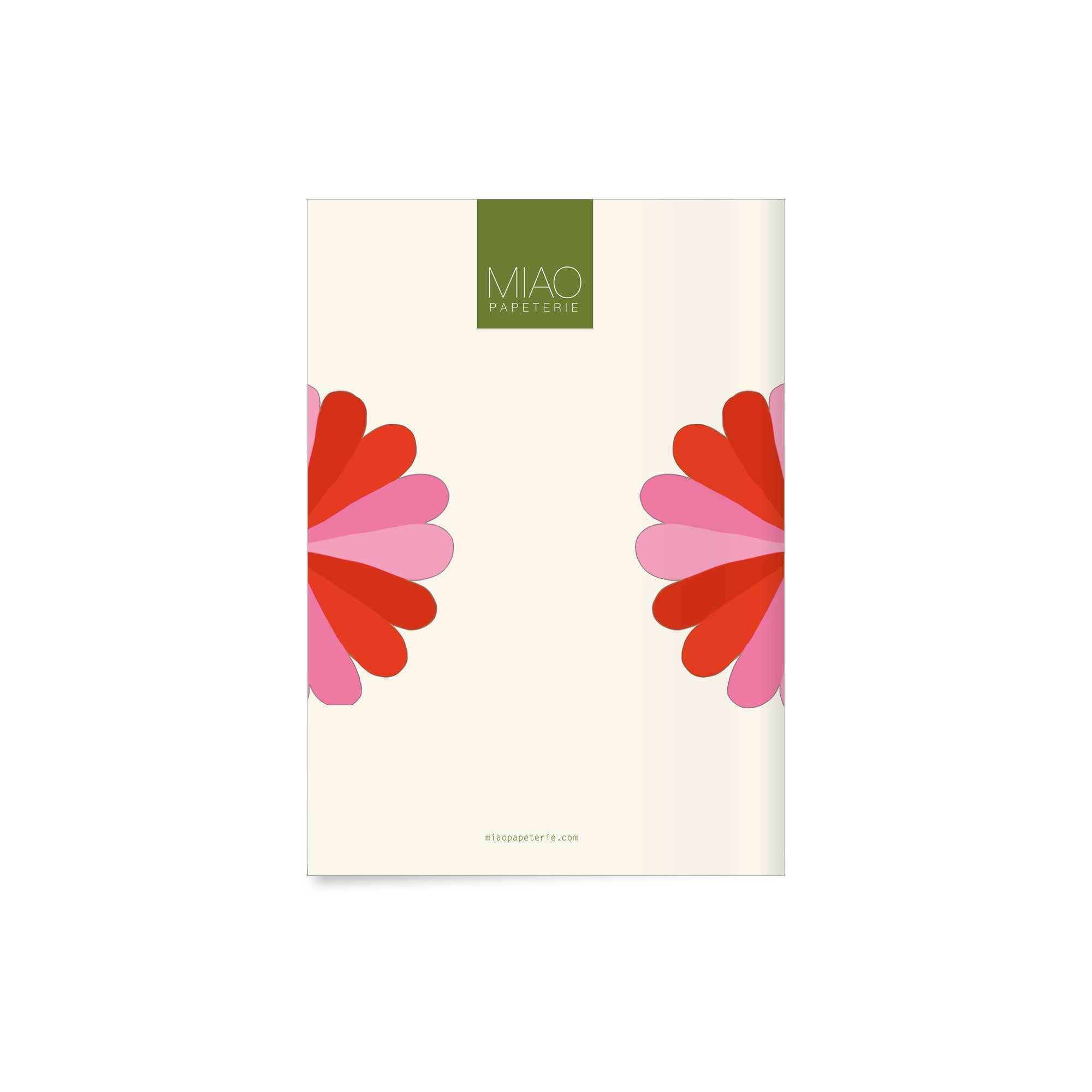Cahier A5 Cœur de fleurs — MIAO Papeterie