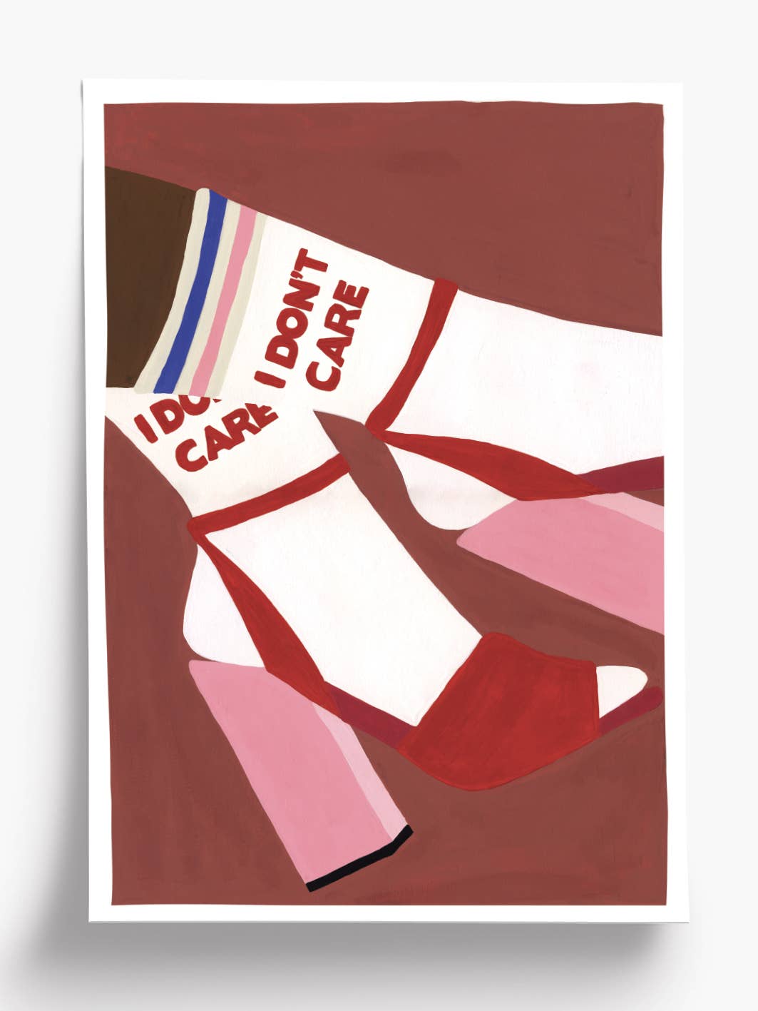 AFFICHE I DONT CARE - 30X40cm