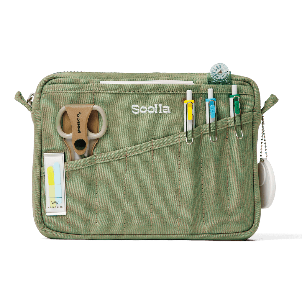 Trousse Soolla® Studio — rose bleu style années 80