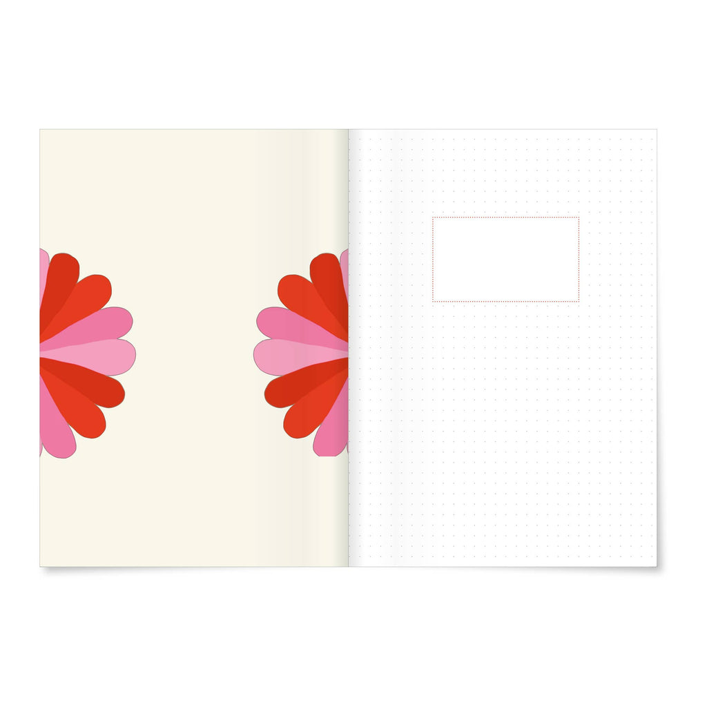 Cahier A5 Cœur de fleurs — MIAO Papeterie