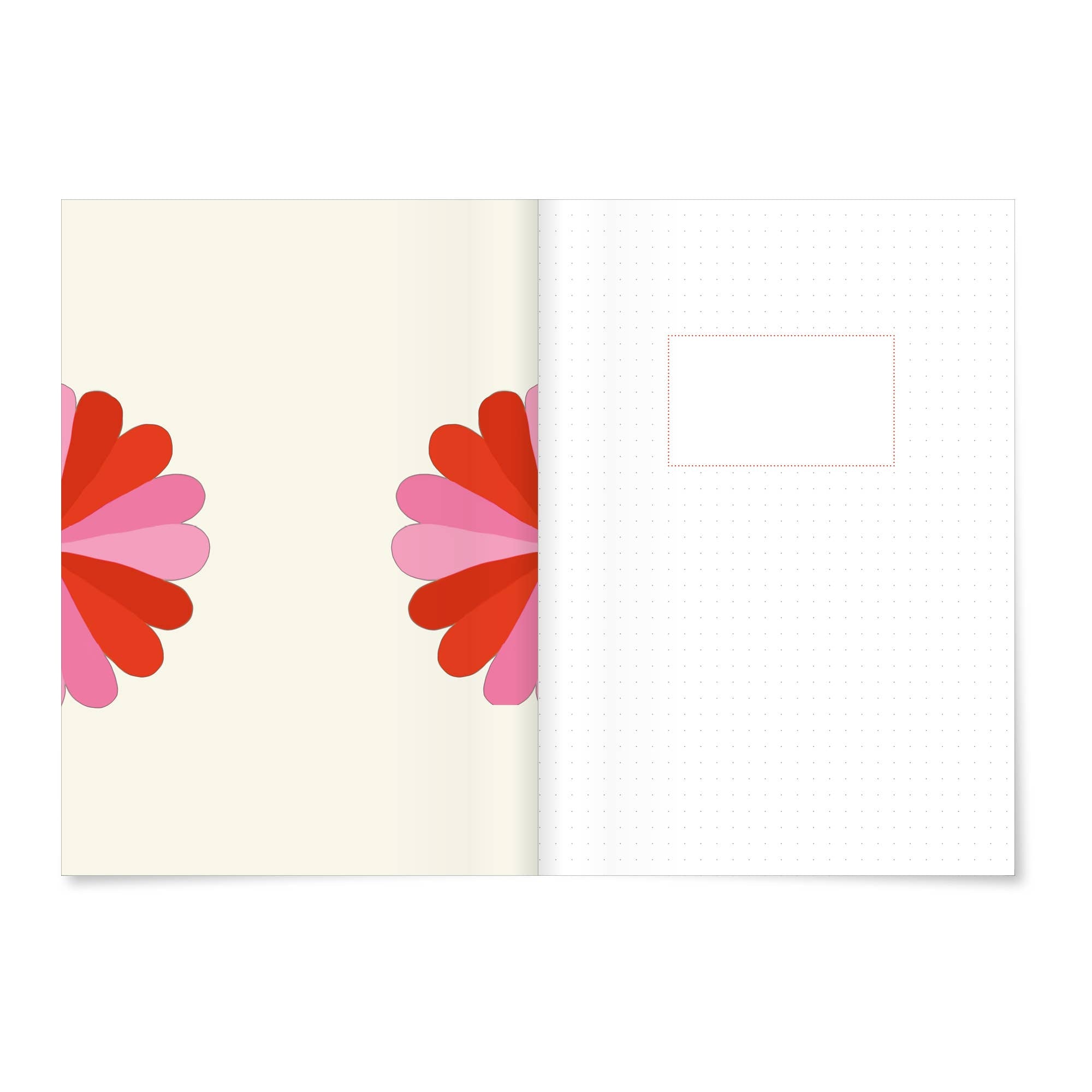 Cahier A5 Cœur de fleurs — MIAO Papeterie