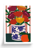 Art Print A5 – COQUELICOTS – Illustration graphique colorée