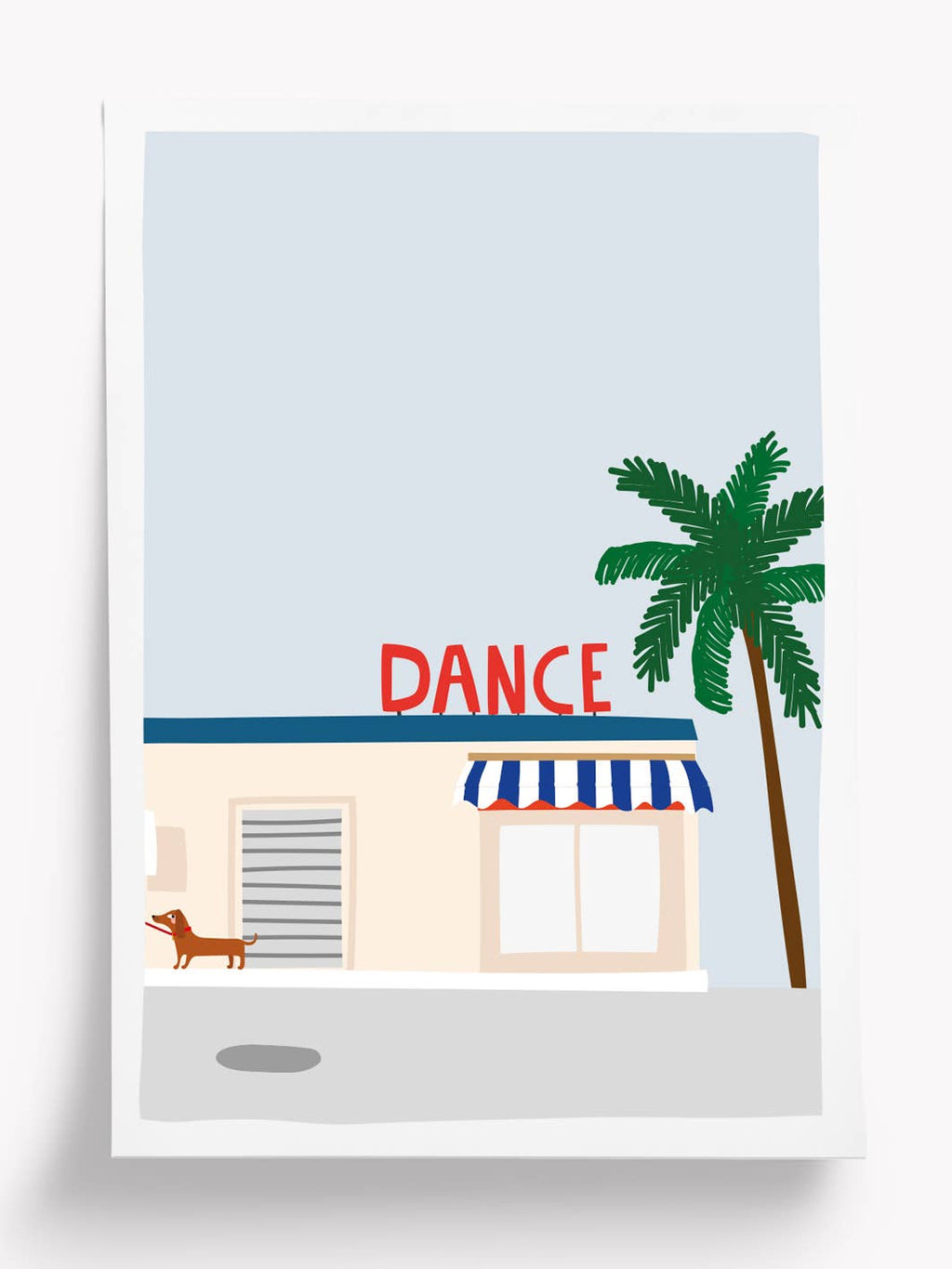 Art Print A4 – DANCE – Illustration graphique colorée