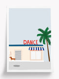 Art Print A4 – DANCE – Illustration graphique colorée