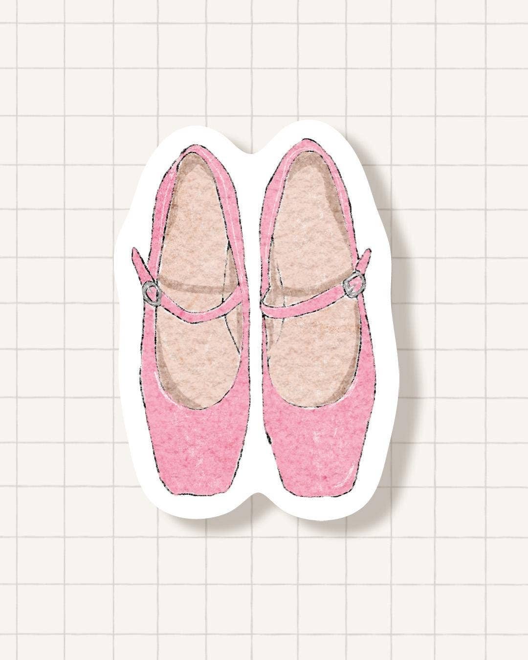 Sticker - ballerinas rose - Studio Louja
