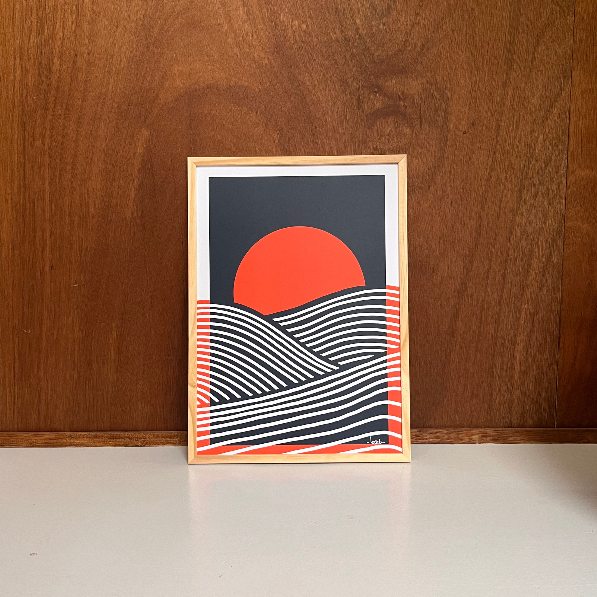 Affiche « Coucher de soleil »: A3 | L29,7 x H42 cm