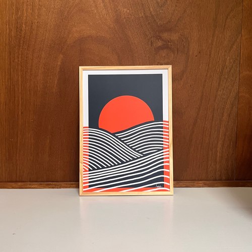 Affiche « Coucher de soleil »: A3 | L29,7 x H42 cm