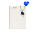 Bloc-notes en papier recyclé avec illustration de fille à trapèze