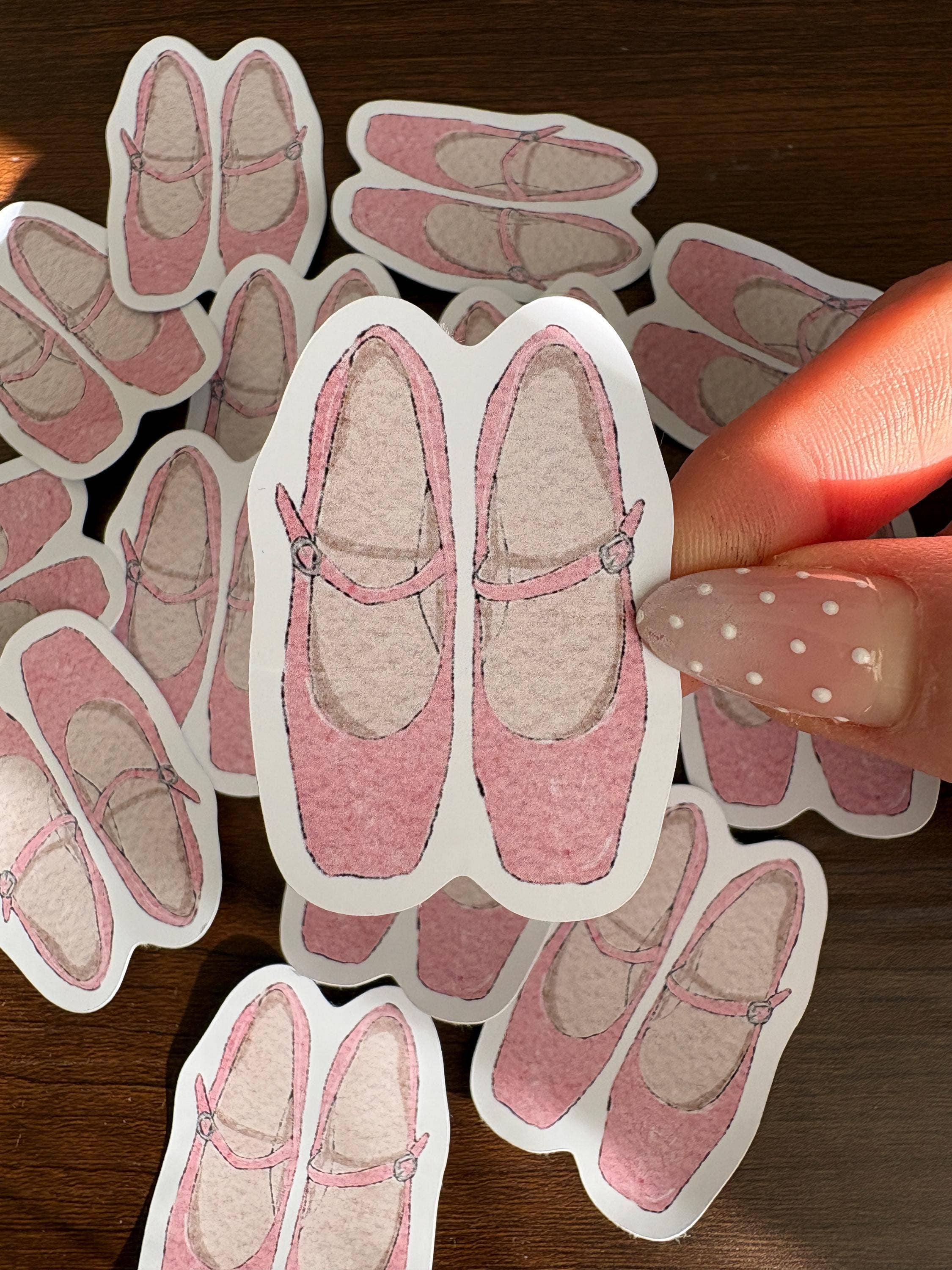 Sticker - ballerinas rose - Studio Louja