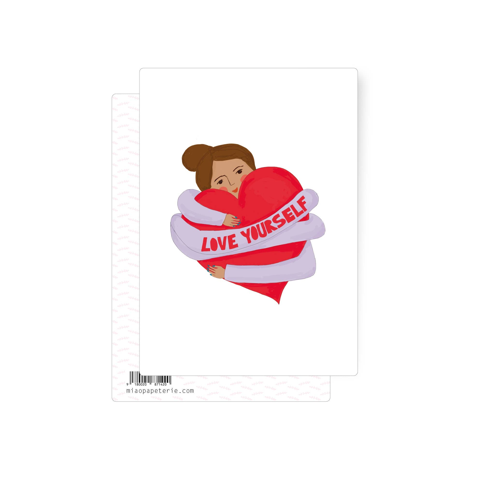 Aime-toi | Carte postale: Avec enveloppe et couverture en cellophane