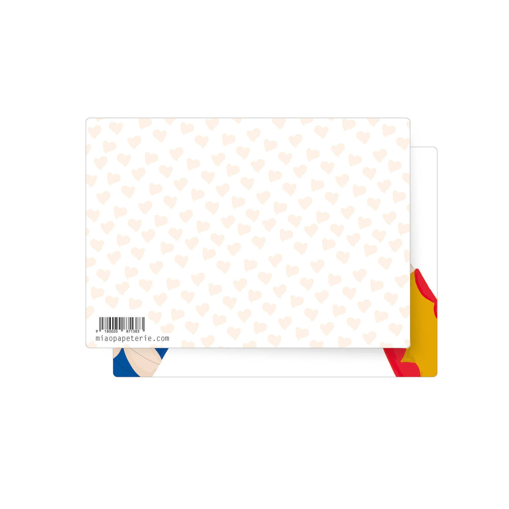 Lovehands | Carte postale: Avec enveloppe et couverture en cellophane