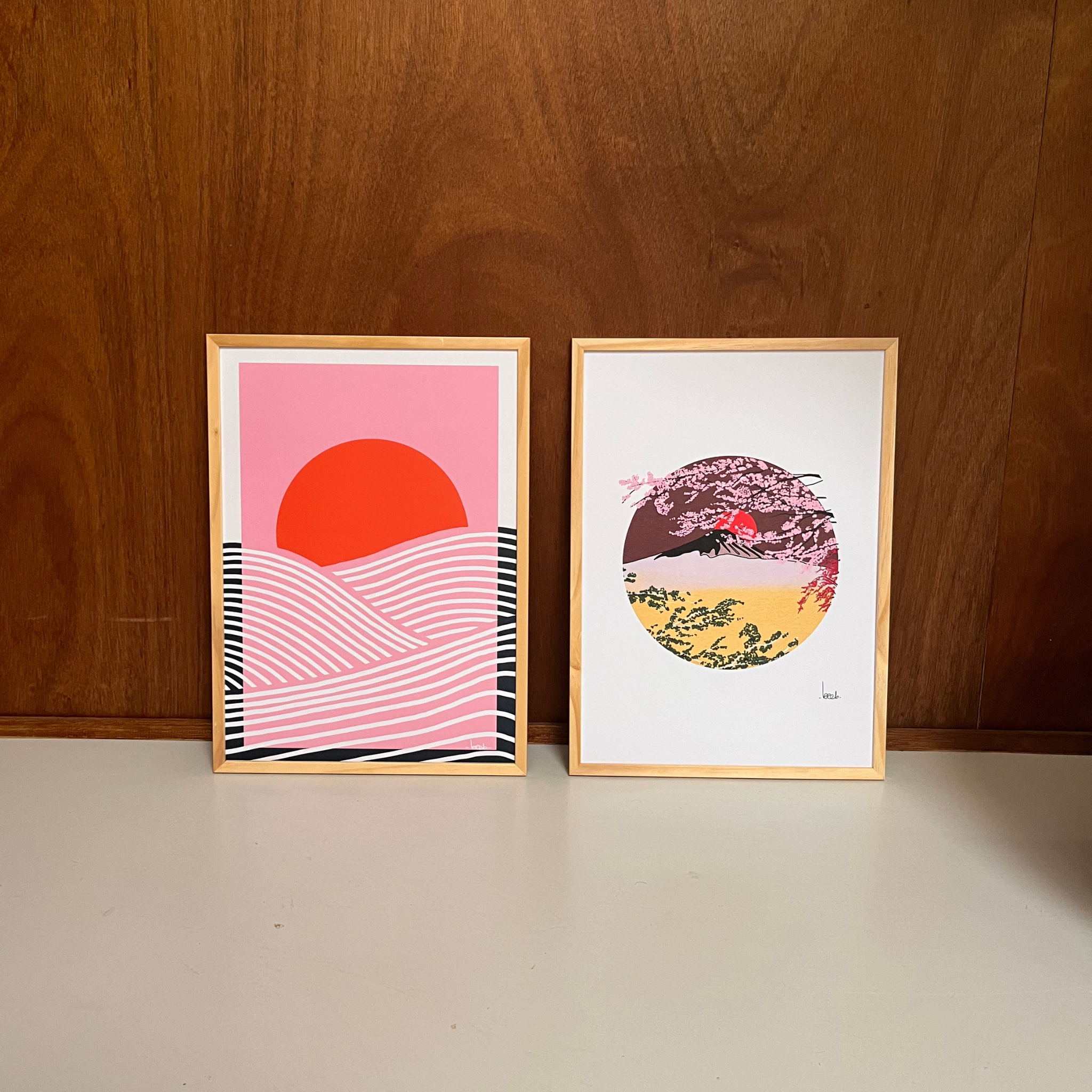 Affiche 'Sunrise' avec design japonisant et apaisant: A3 | L29,7 x H42 cm