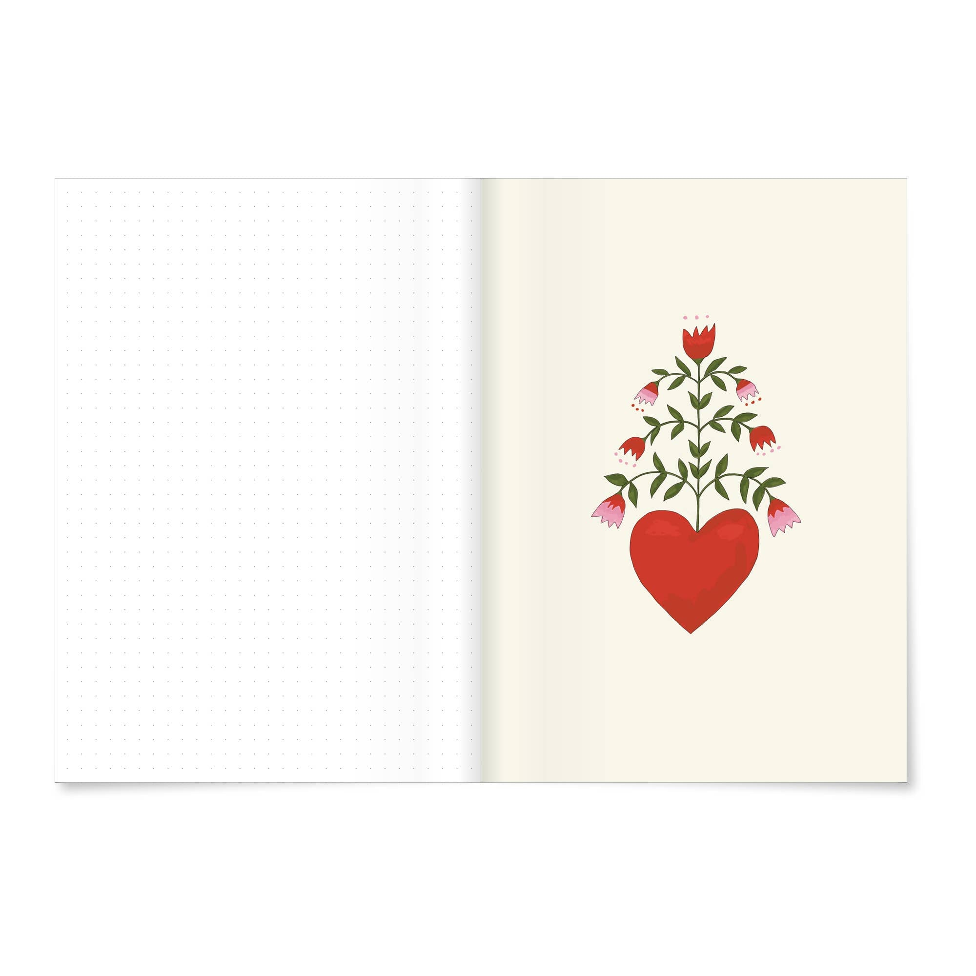 Cahier A5 Cœur de fleurs — MIAO Papeterie