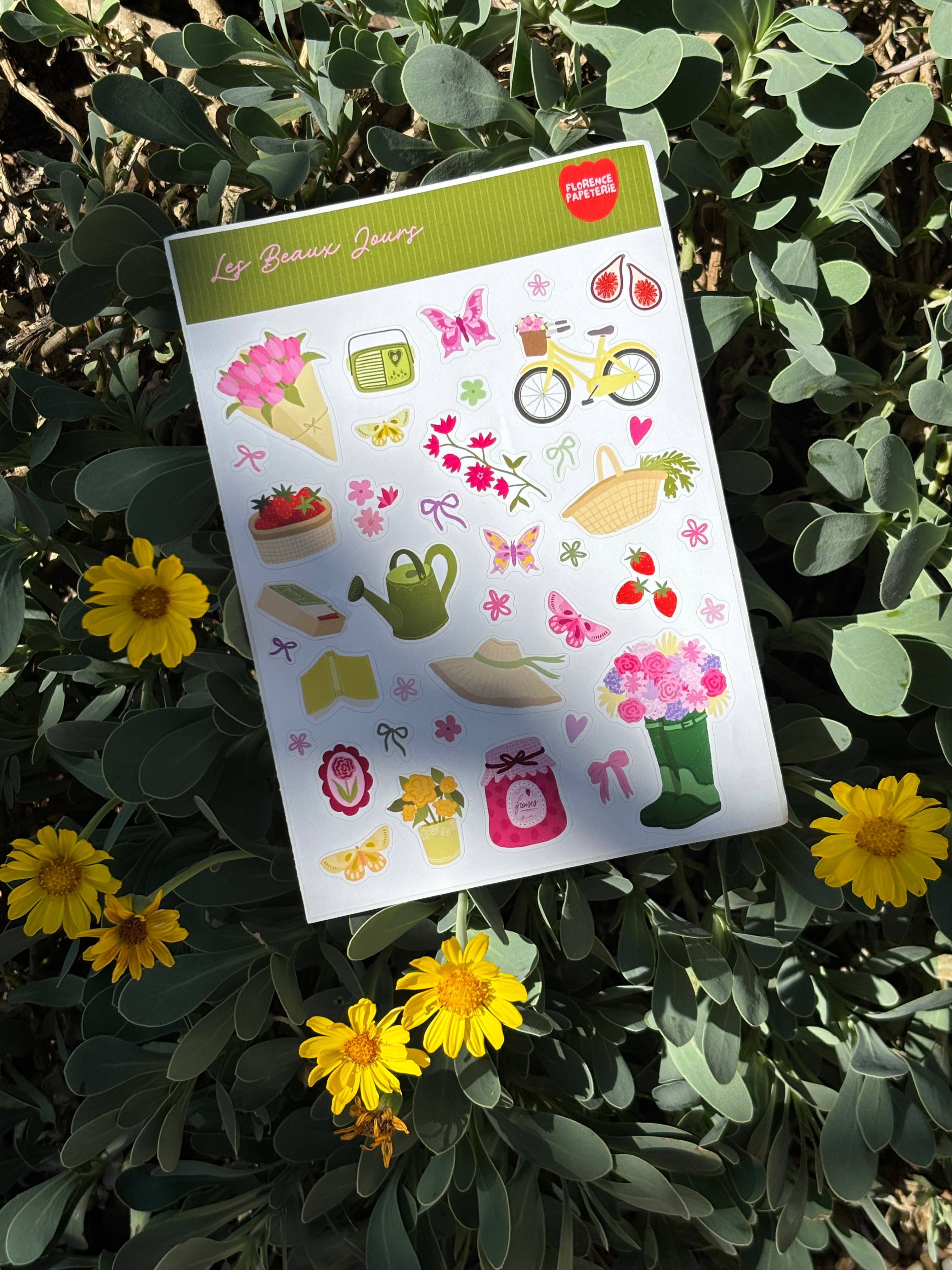 Planche de stickers - Les Beaux Jours 