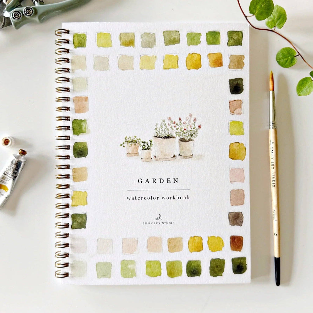 Cahier d’aquarelle jardin Emily Lex Studio