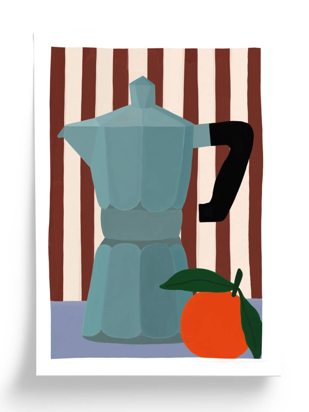 Art Print A4 – CAPUCCINO – Illustration graphique colorée