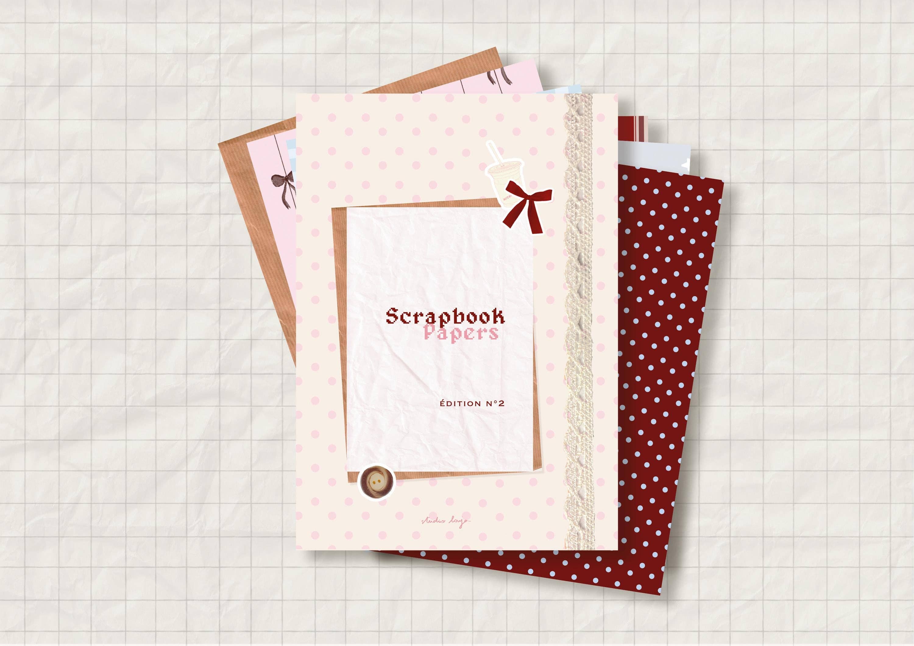 Scrapbook papers Book n°2 - 14 designs - Studio Louja