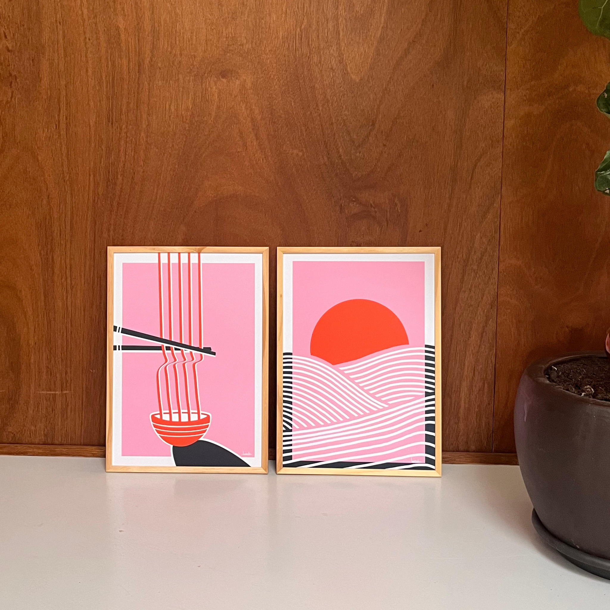 Affiche 'Sunrise' avec design japonisant et apaisant: A3 | L29,7 x H42 cm