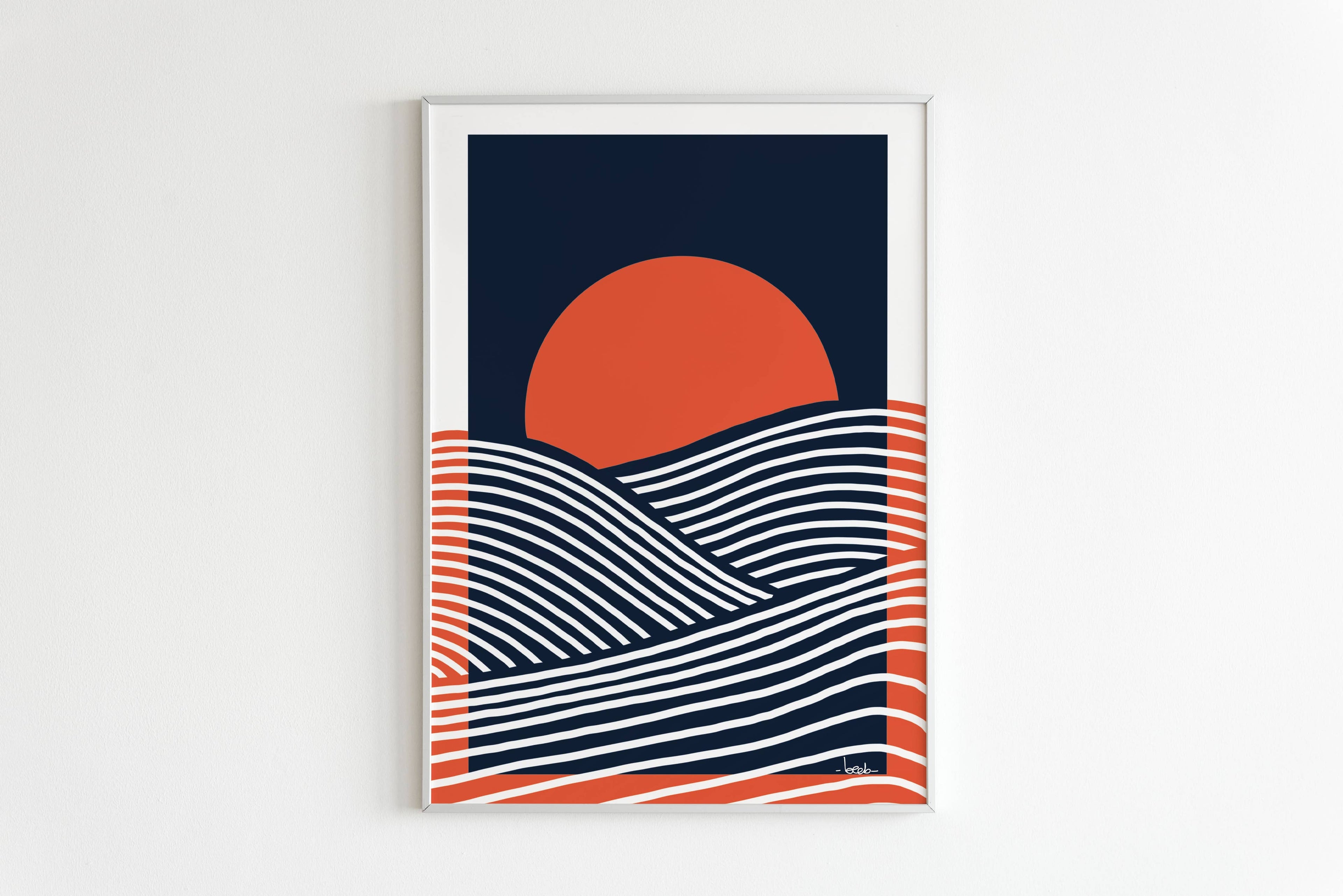 Affiche « Coucher de soleil »: A3 | L29,7 x H42 cm