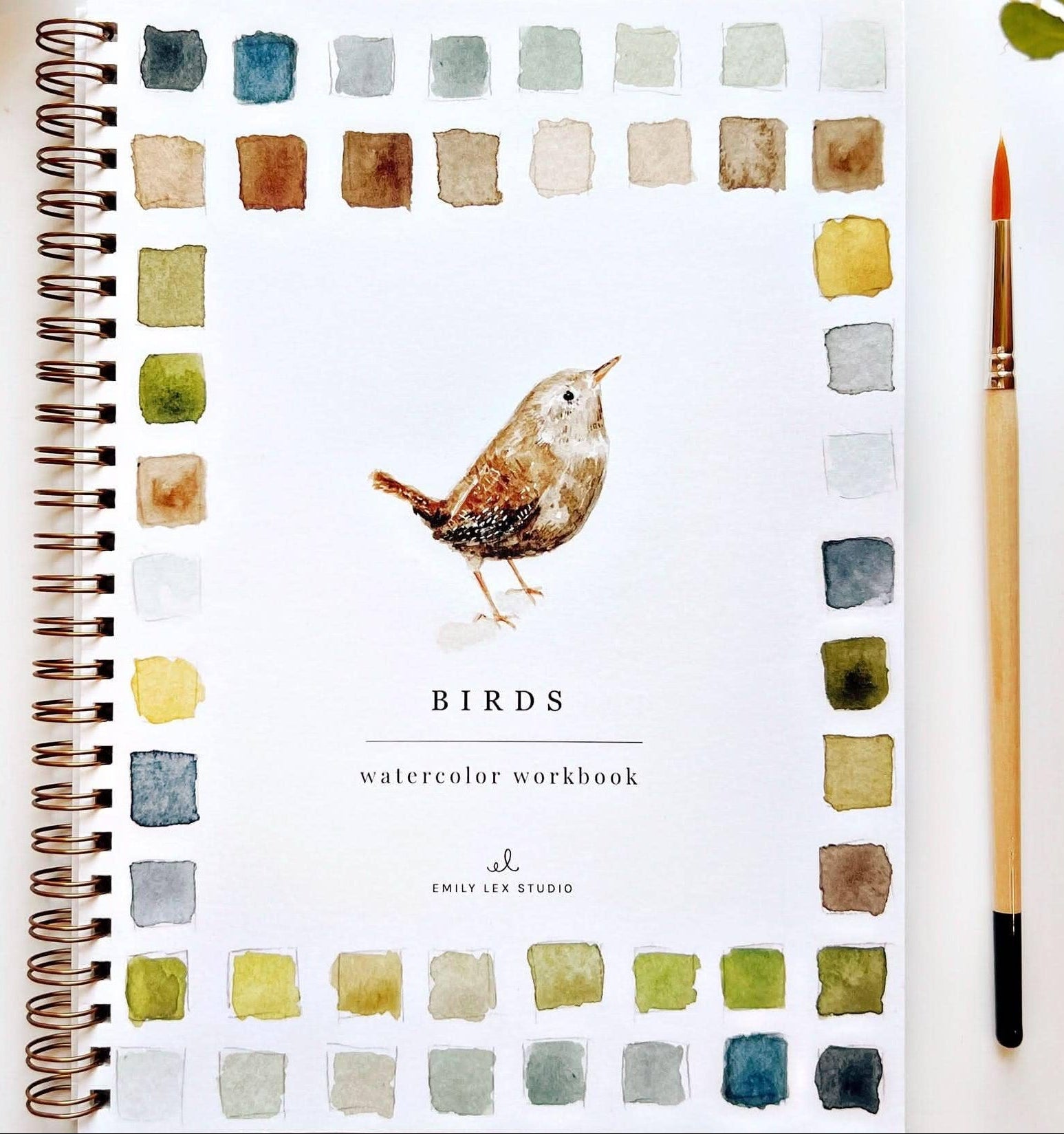 Cahier d'aquarelle oiseaux Emily Lex Studio