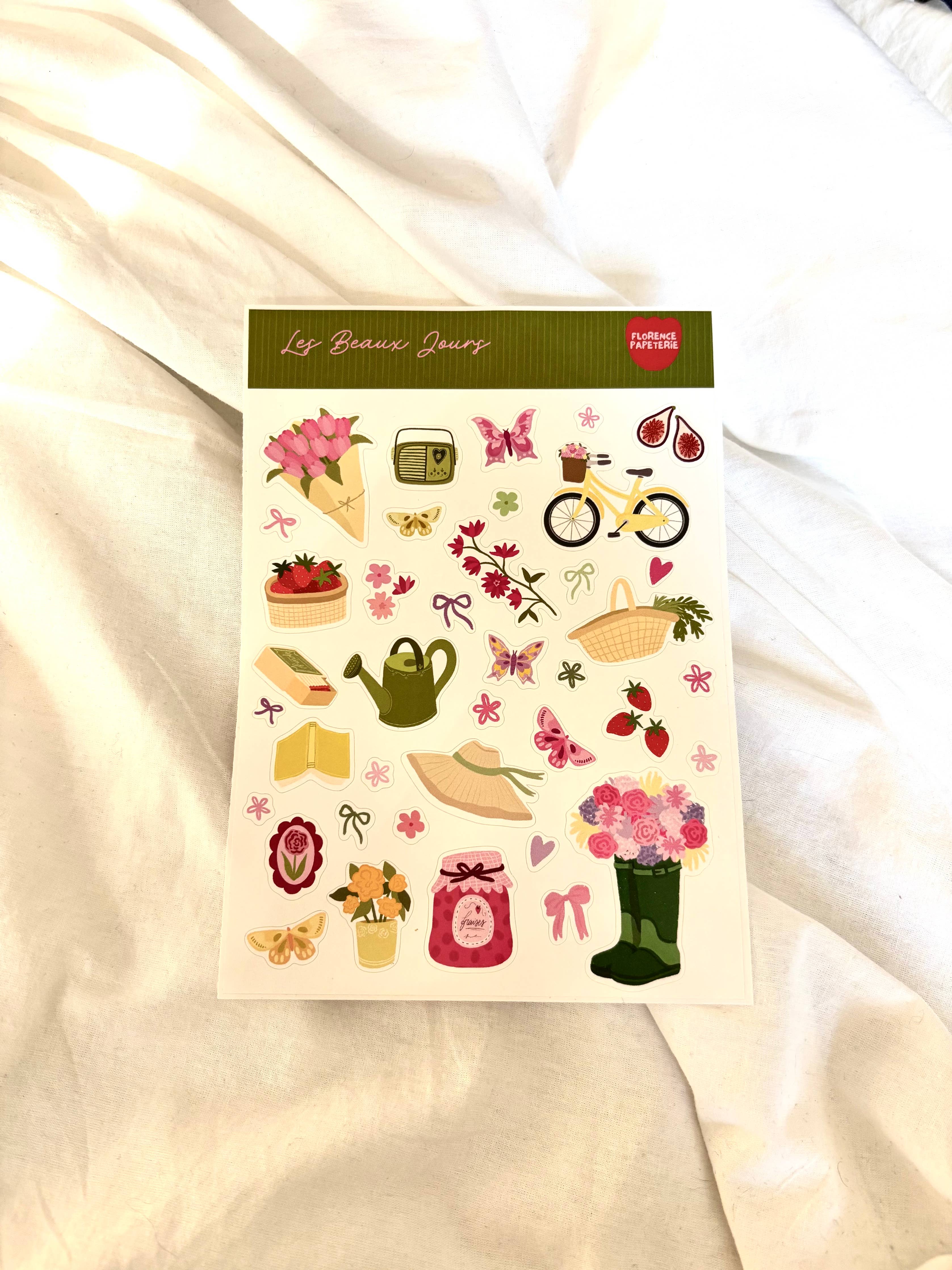 Planche de stickers - Les Beaux Jours 