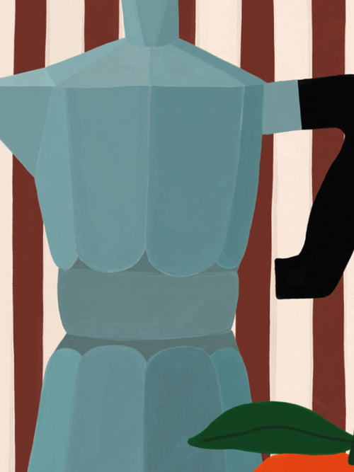 Art Print A4 – CAPUCCINO – Illustration graphique colorée