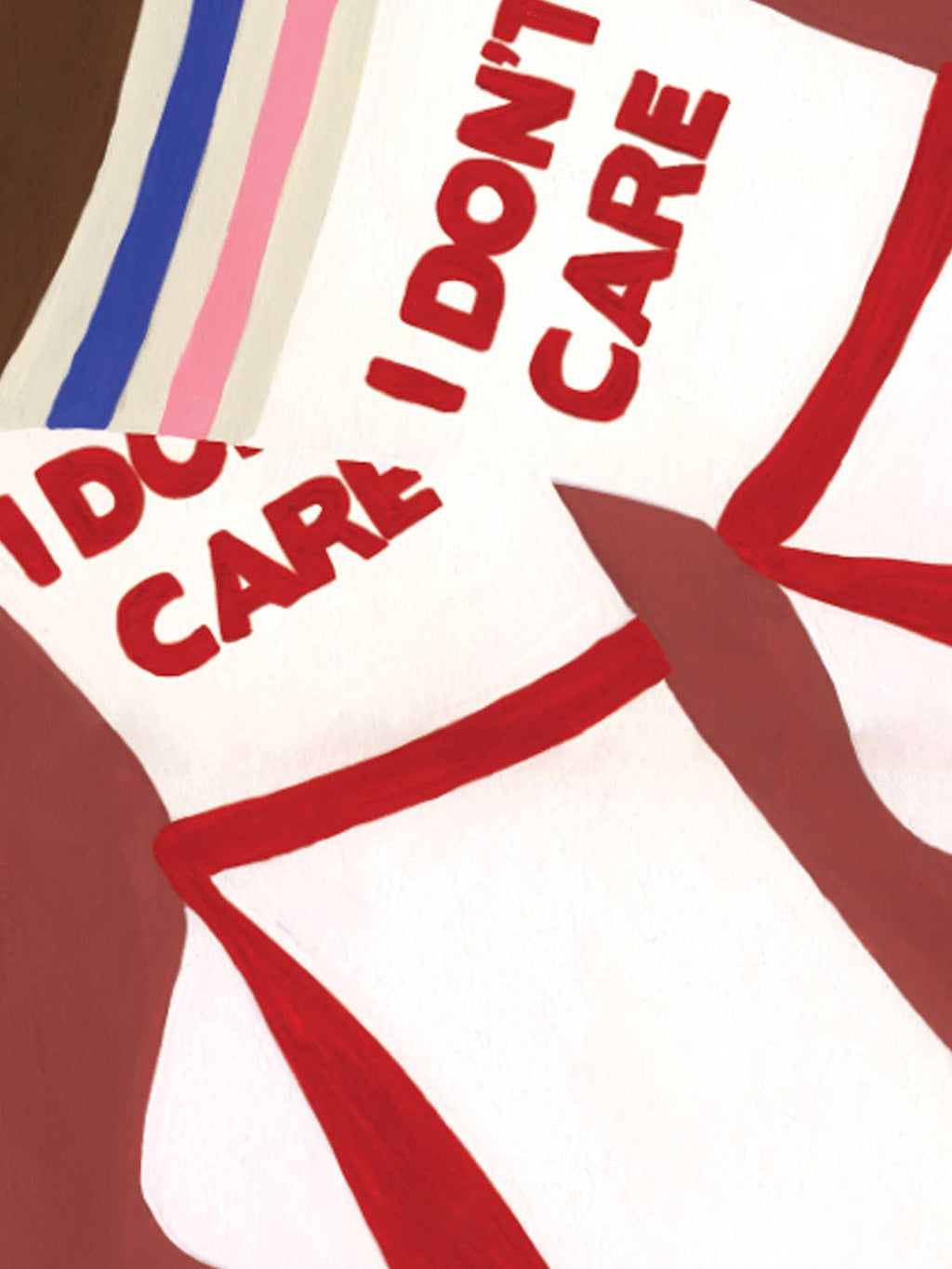 AFFICHE I DONT CARE - 30X40cm